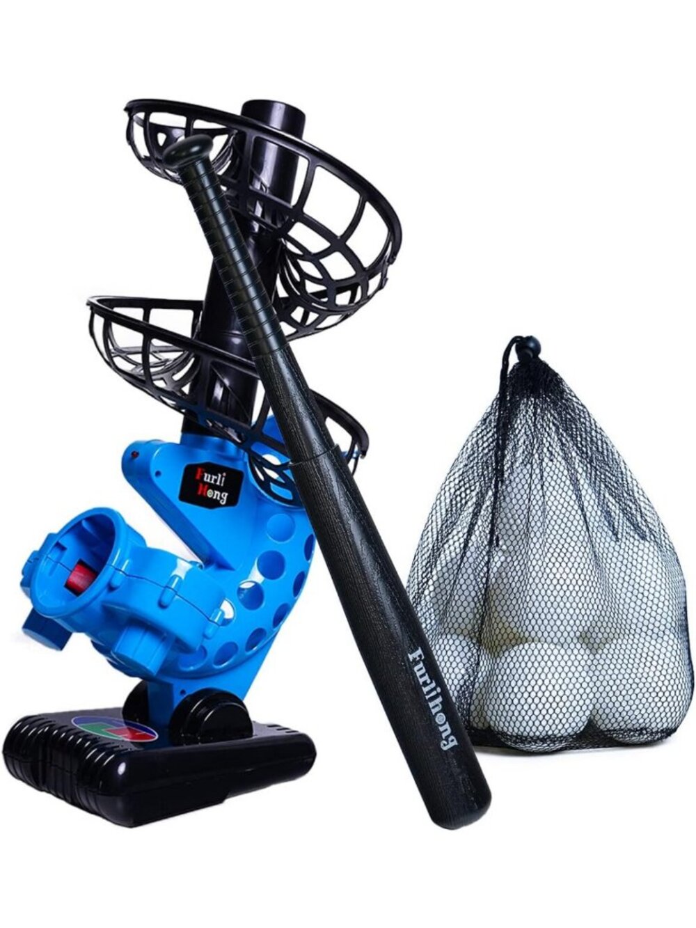 Baseball Pitching Machine for Kids & Beginners - Adjustable Speed, Easy Setup